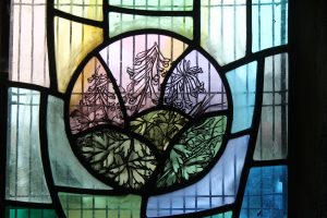 St Giles' Window with Bulbous Corydalis